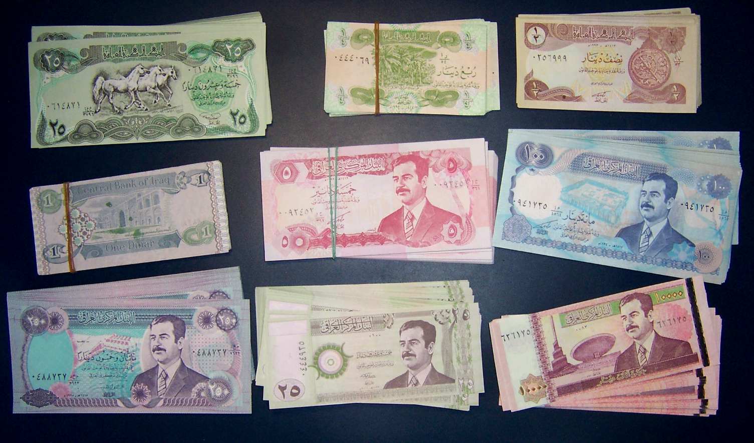 225-STUCK-HANDLERLOT-IRAK-DEALER-S-LOT-IRAQI-DINARS